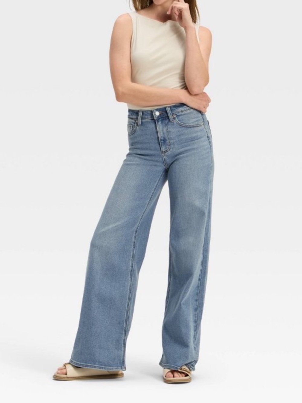 Women's High-Rise Wide Leg Jeans - Universal
Thread™ Medium Wash 4 - Picture 3 of 5